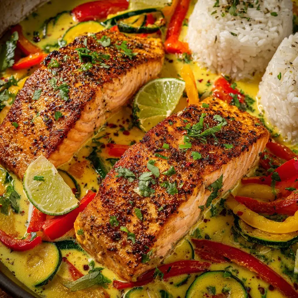 Caribbean Coconut Curry Salmon Recipe