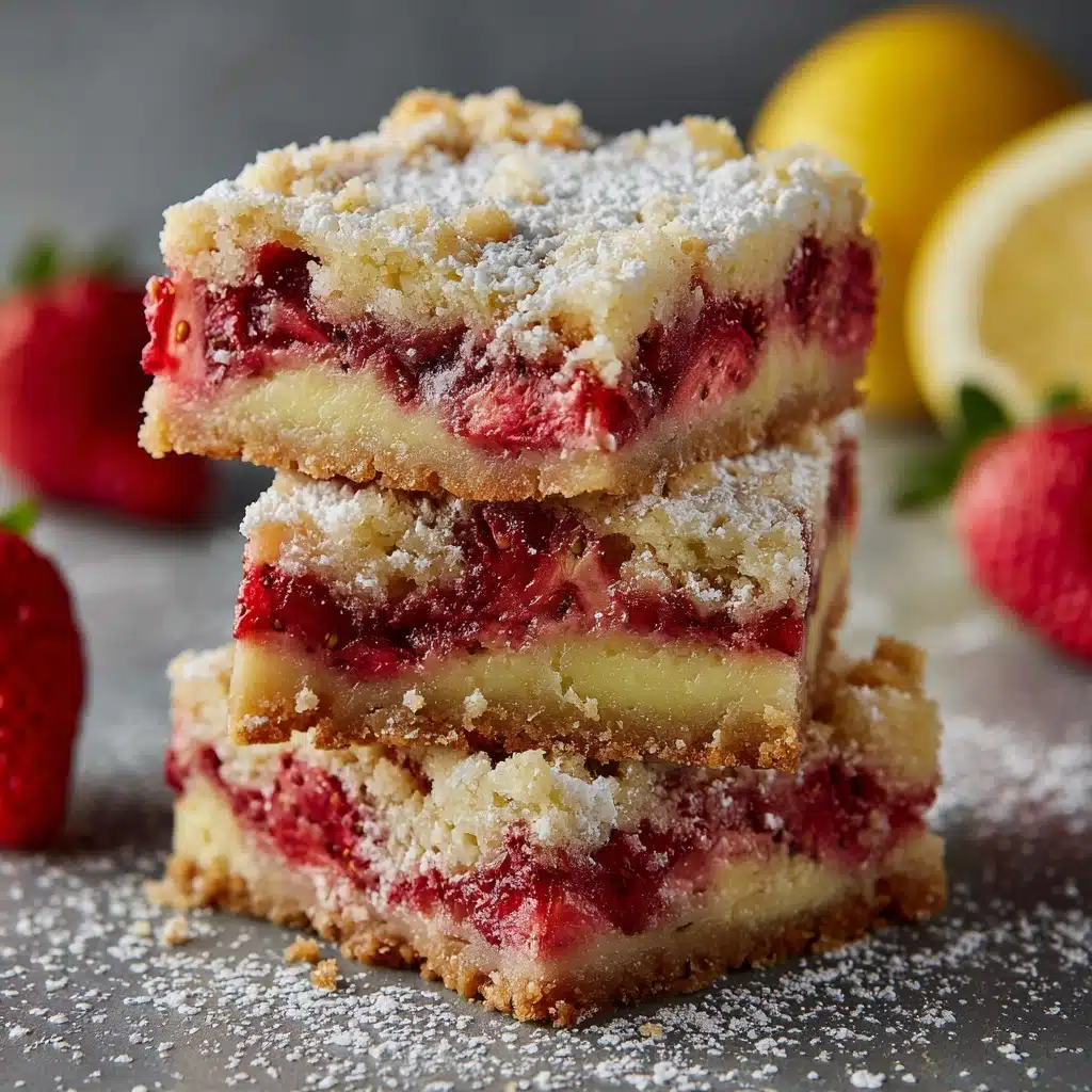 Strawberry Lemon Blondies Recipe