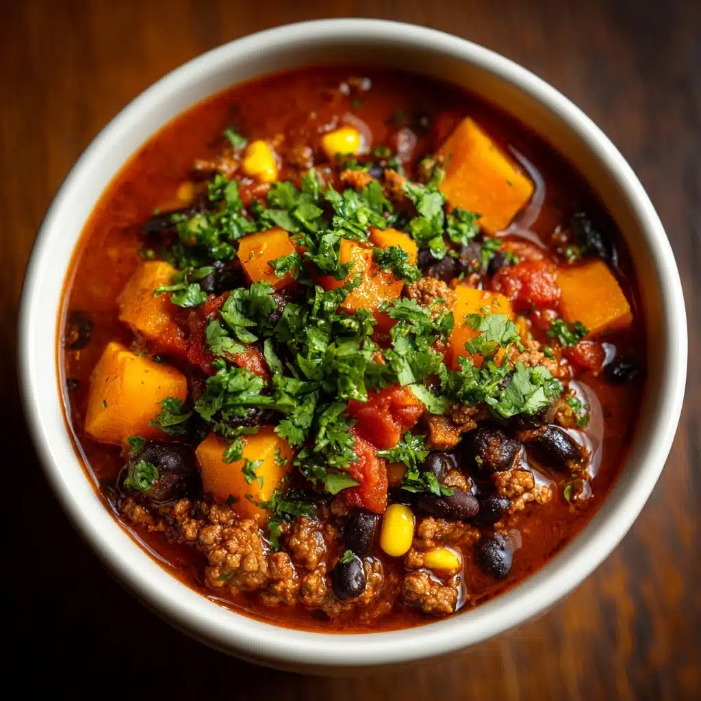 Easy Butternut Squash Chili With Turkey or Beef Recipe - Recipe Image