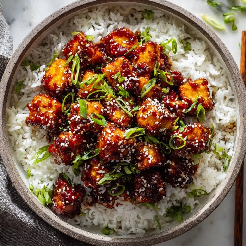 Crispy Gochujang Korean Tofu Recipe - Recipe Image