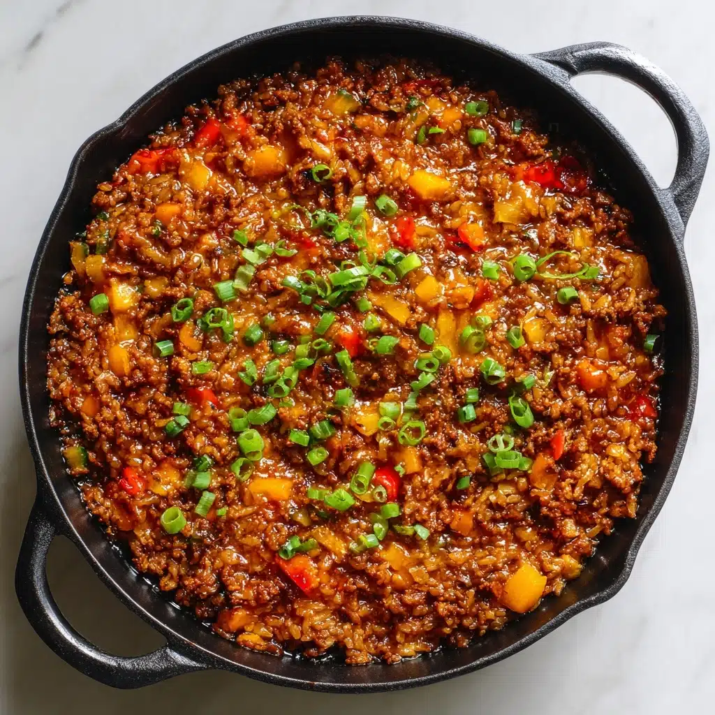 One-Skillet Smoky Honey Chili Beef Recipe - Recipe Image