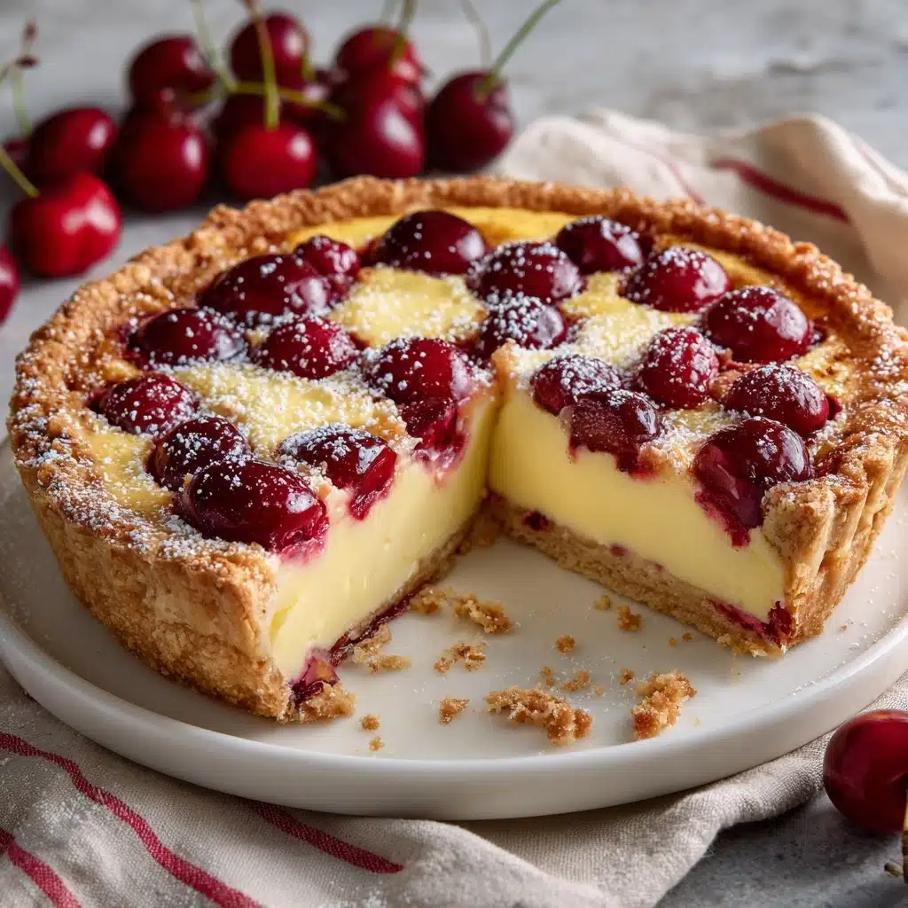 German Cherry Cake – Cherry Custard Pie Recipe