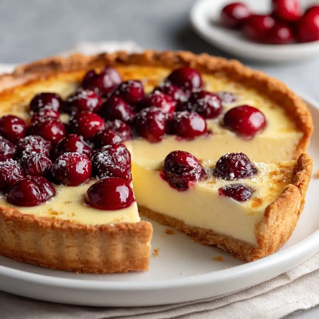 German Cherry Cake – Cherry Custard Pie Recipe - Recipe Image