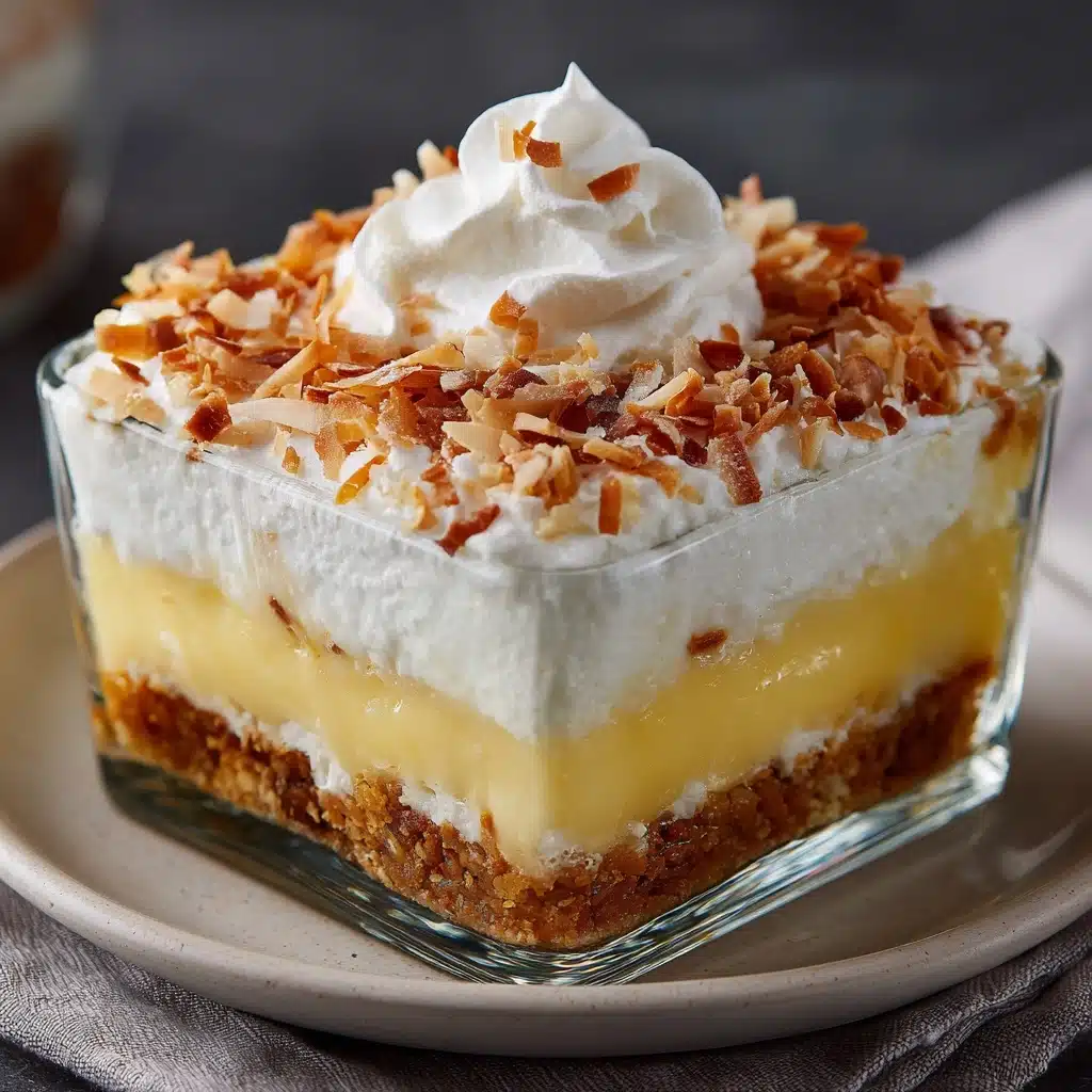 Coconut Cream Layered Dessert Recipe - Recipe Image