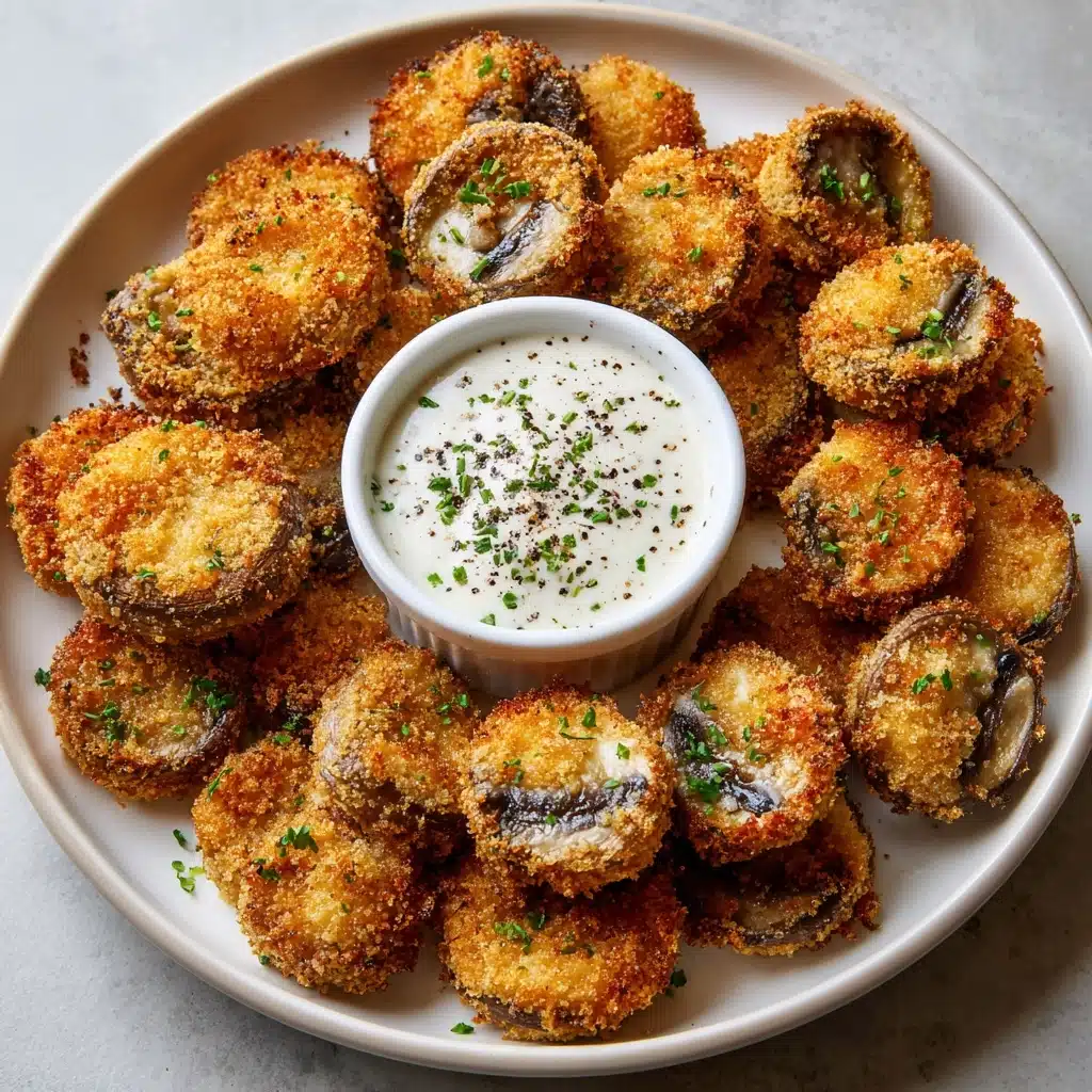 Fried Sliced Mushrooms with Ranch Recipe - Recipe Image
