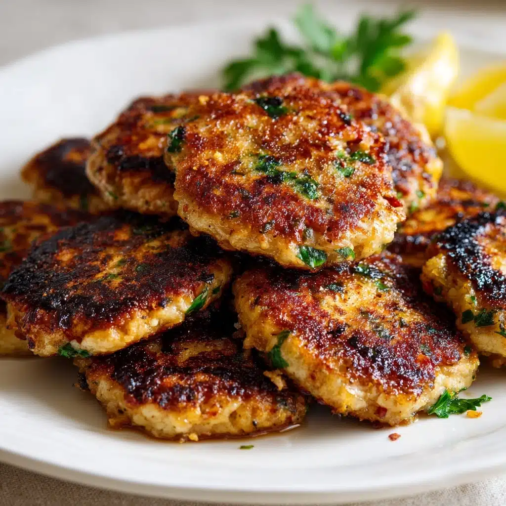 Mediterranean Chicken Patties Recipe - Recipe Image