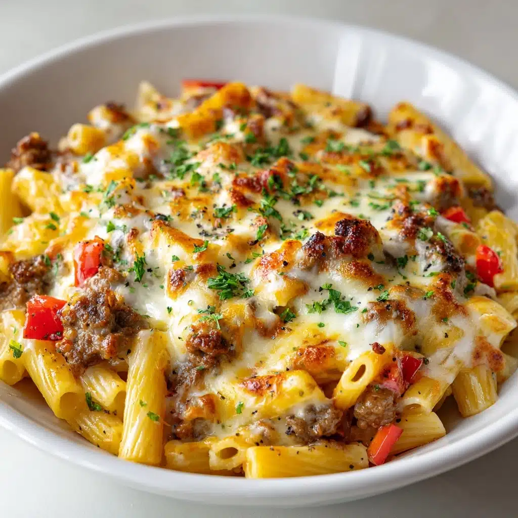 Classic Philly Cheesesteak Pasta Recipe