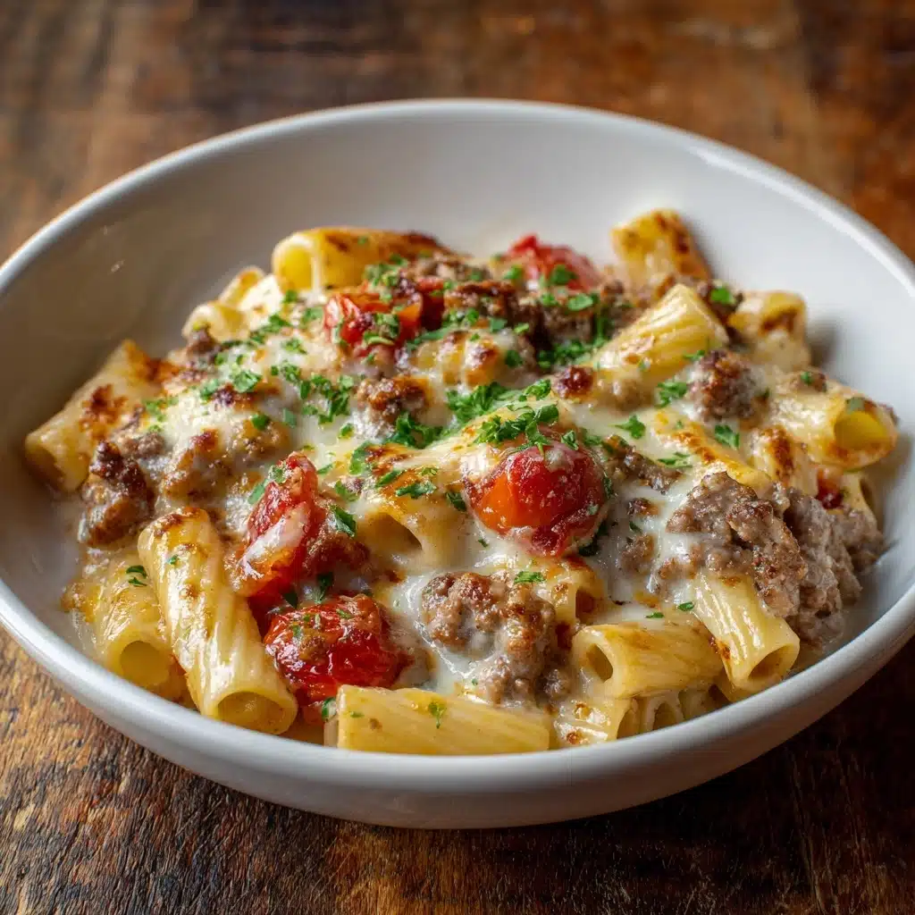 Classic Philly Cheesesteak Pasta Recipe - Recipe Image