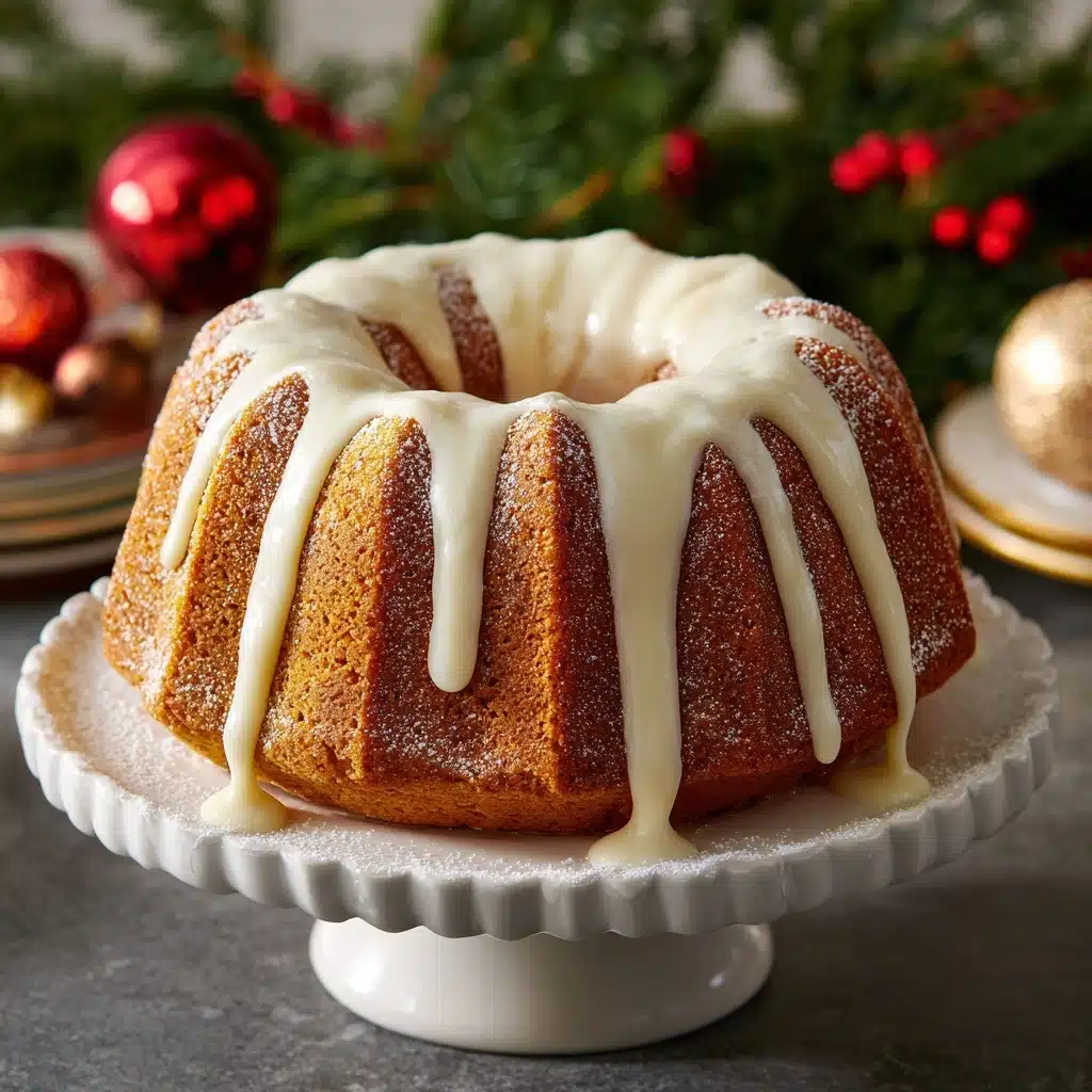Eggnog Bundt Cake with Eggnog Frosting Recipe