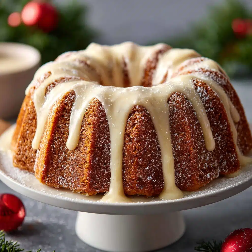 Eggnog Bundt Cake with Eggnog Frosting Recipe - Recipe Image