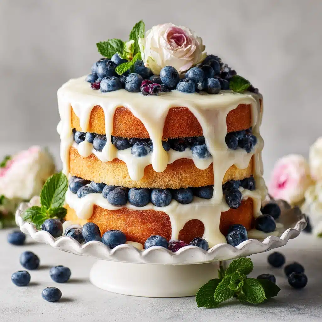 Dreamy Blueberry Shortcake Cake Recipe