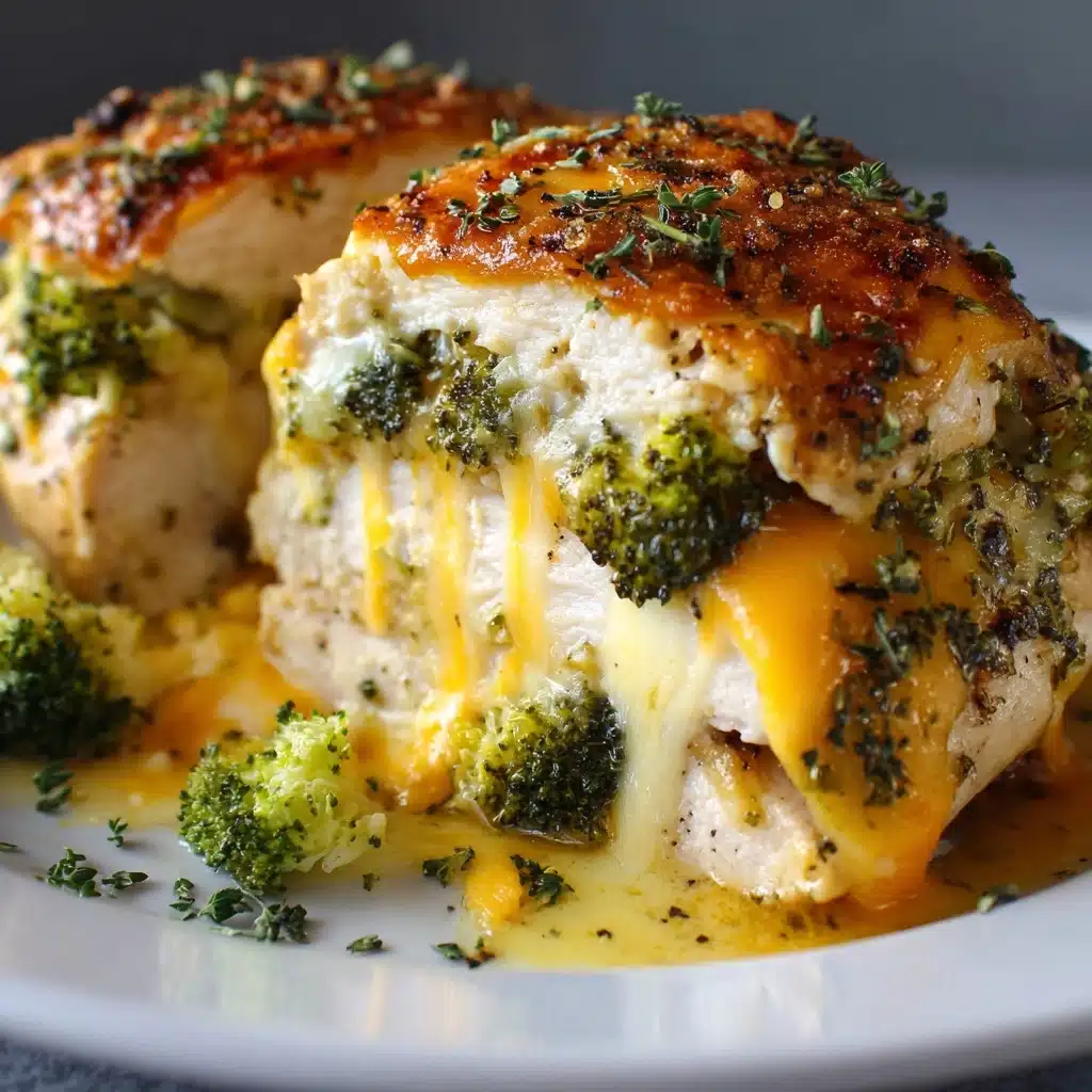 Broccoli Cheddar Stuffed Chicken Recipe - Recipe Image