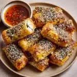 Oven Fried Feta Rolls with Chili Honey Recipe