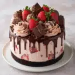Chocolate Covered Strawberry Ice Cream Cake Recipe