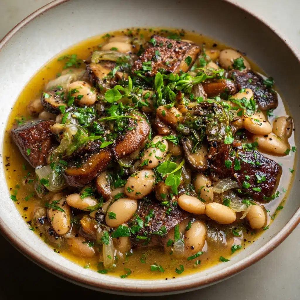 Earthy Mushroom and White Bean Stew Recipe