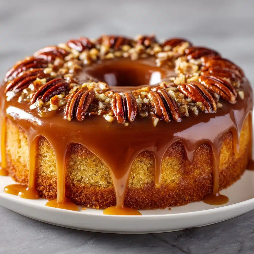 Pecan Upside Down Cake Recipe - Recipe Image