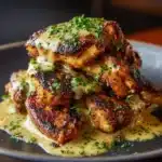 Grilled Chicken Bites with Creamy Garlic Sauce Recipe