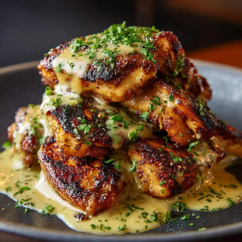 Grilled Chicken Bites with Creamy Garlic Sauce Recipe