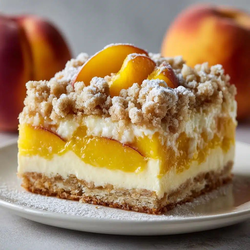 Peaches and Cream Pie Bars Recipe