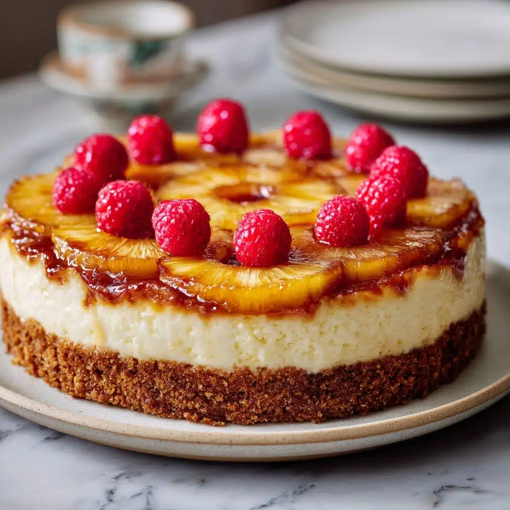 Pineapple Upside-Down Cheesecake Cake Recipe - Recipe Image