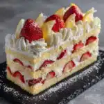 Strawberry Lemon Layer Cake Recipe