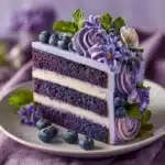 Purple Velvet Cake with Cream Cheese Frosting Recipe