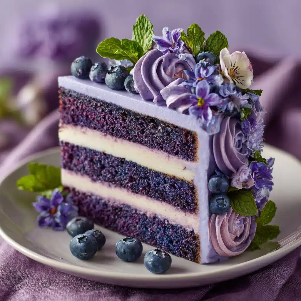 Purple Velvet Cake with Cream Cheese Frosting Recipe