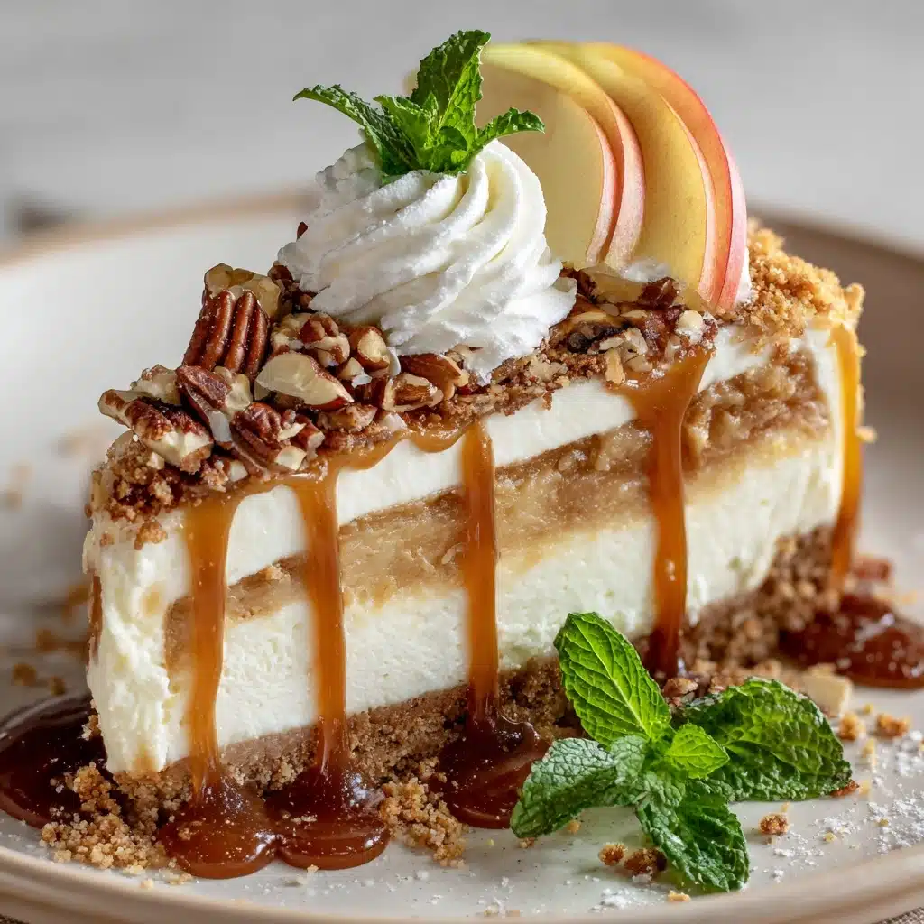 Caramel Apple Blondie Cheesecake Recipe - Recipe Image