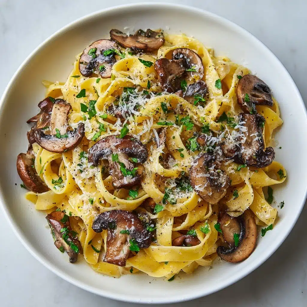 Garlic Mushroom Pasta Recipe