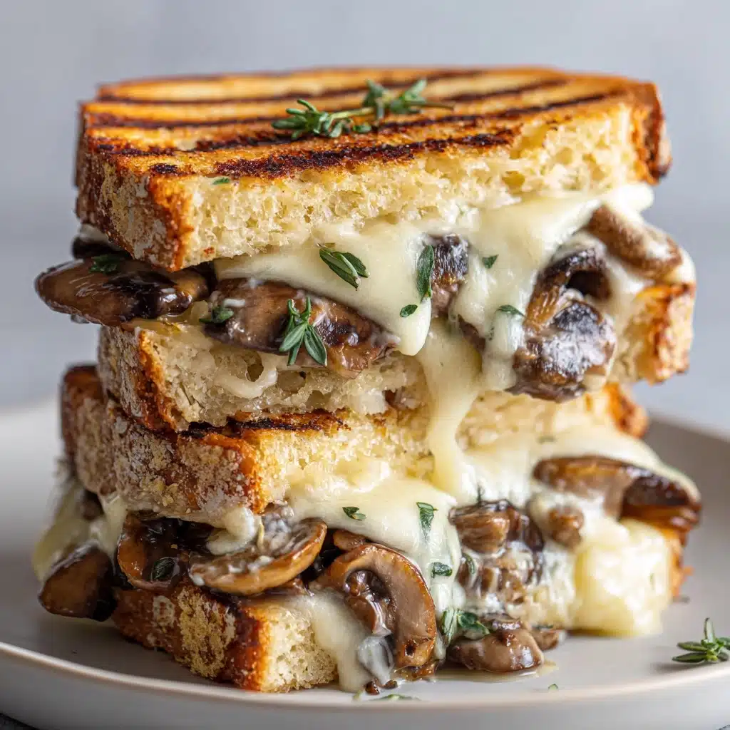Garlic Mushroom Grilled Cheese Recipe