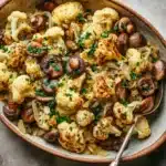 Garlic Cauliflower and Mushrooms Recipe