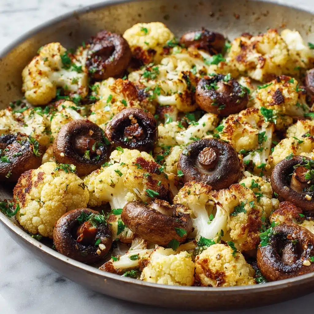 Garlic Cauliflower and Mushrooms Recipe - Recipe Image