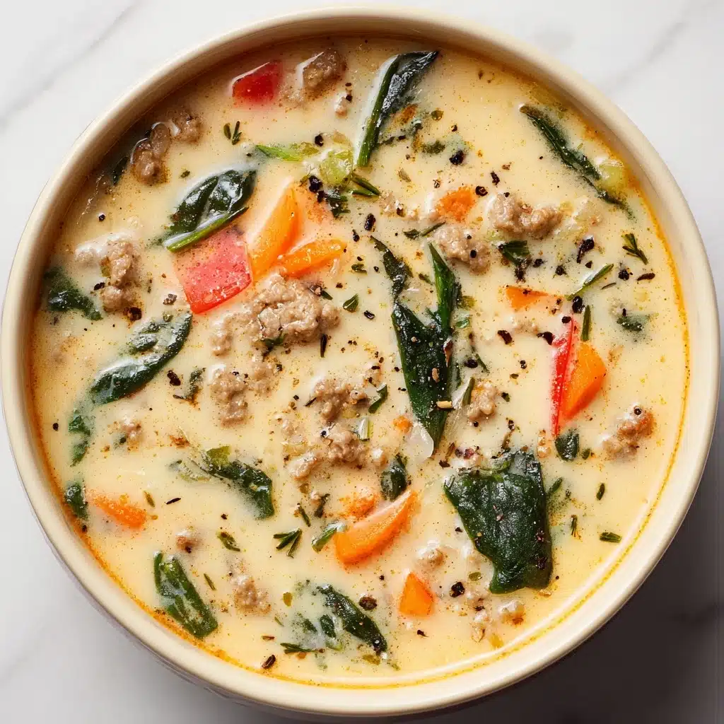 Creamy Parmesan Italian Sausage Soup Recipe - Recipe Image