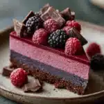 Dark Chocolate Blackberry Cheesecake Recipe