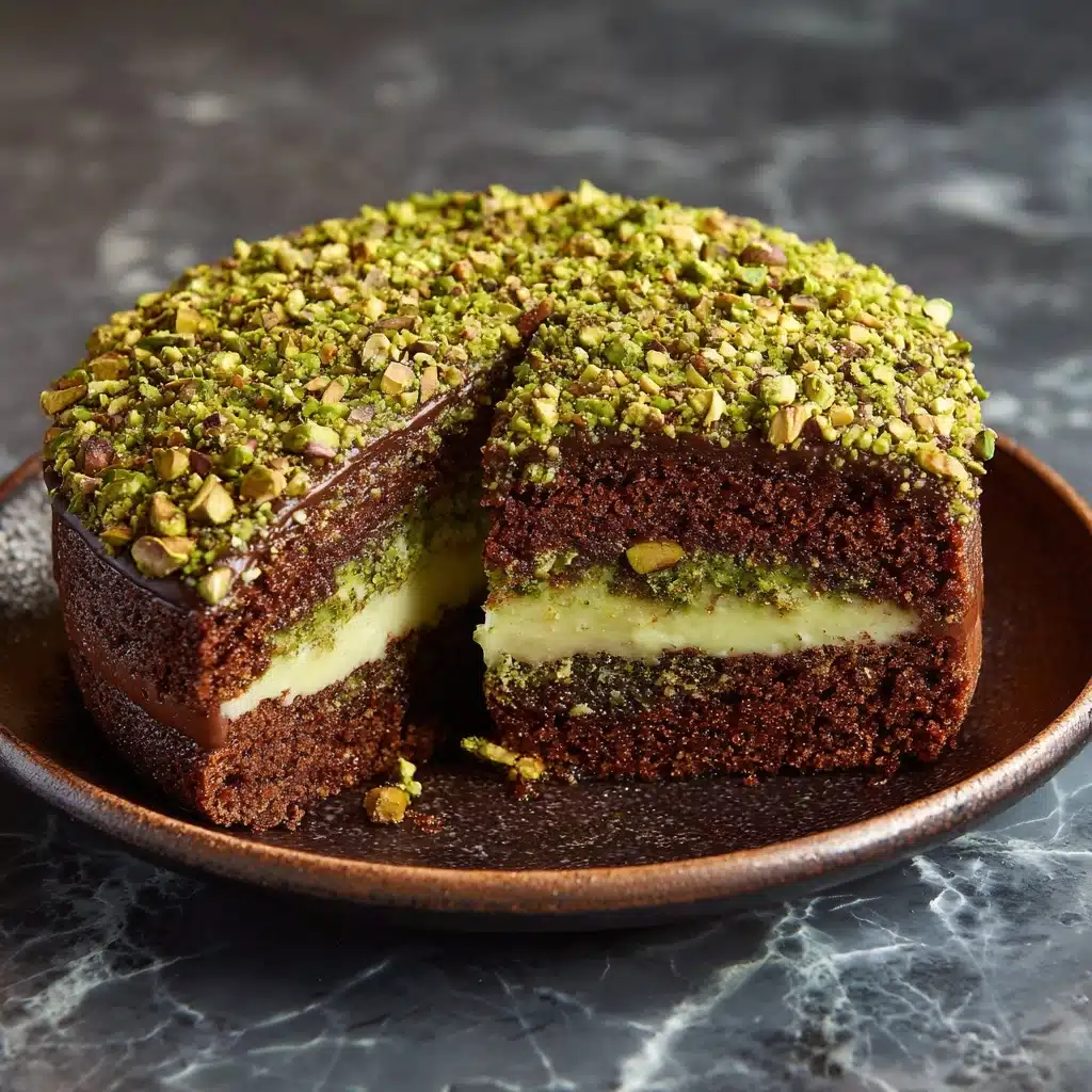 Dubai Chocolate Pistachio Cake Recipe - Recipe Image