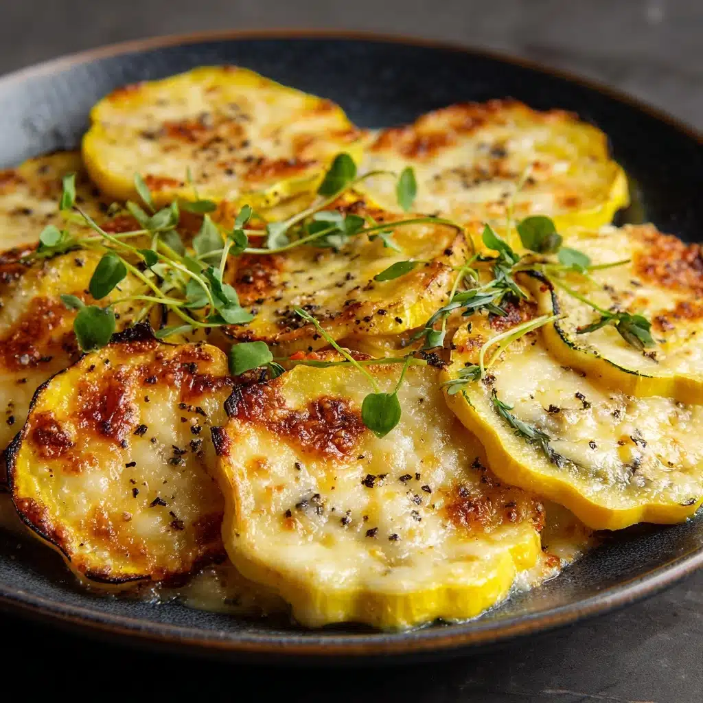 Crispy Baked Cheesy Squash Rounds Recipe