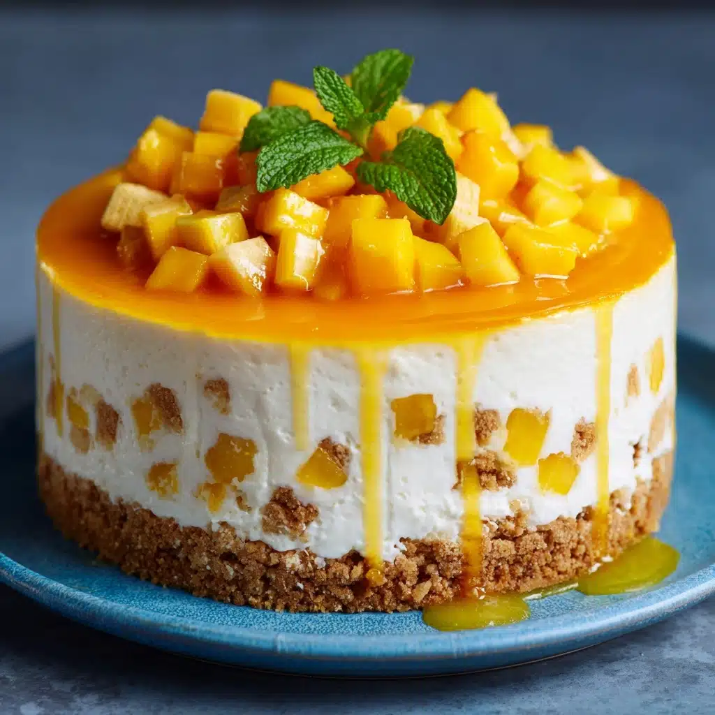 Unbaked Cheese and Mango Cake Recipe