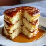 Buttermilk Pancakes with Homemade White Syrup Recipe
