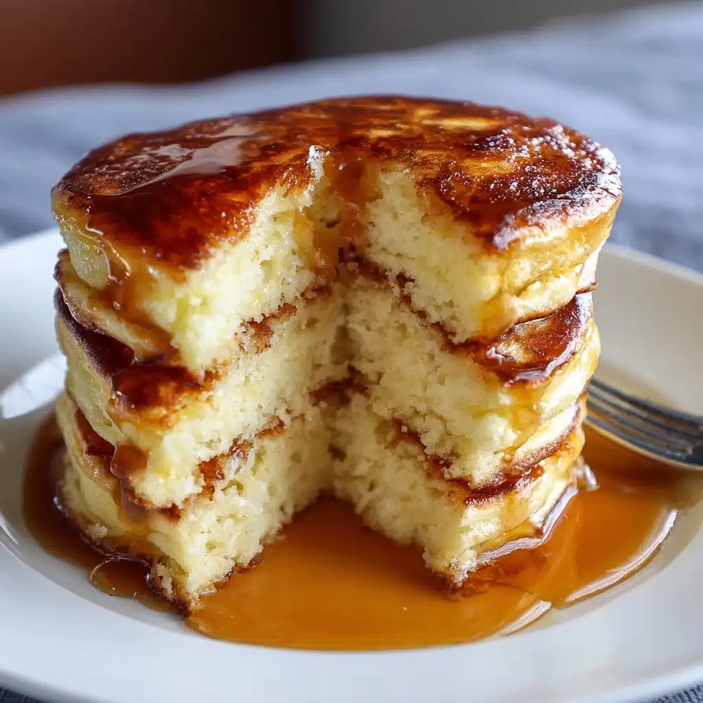 Buttermilk Pancakes with Homemade White Syrup Recipe