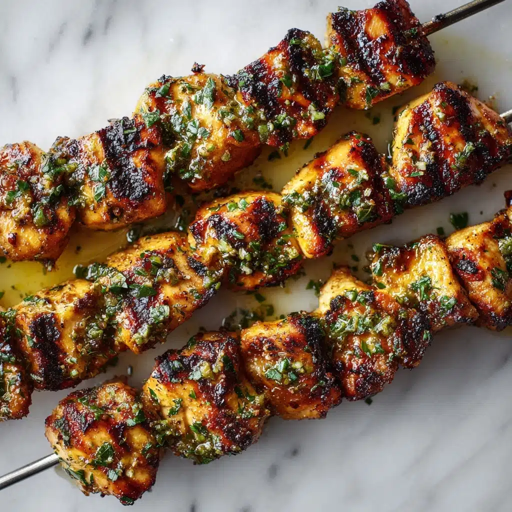 Garlic Parmesan Chicken Kebabs Recipe
