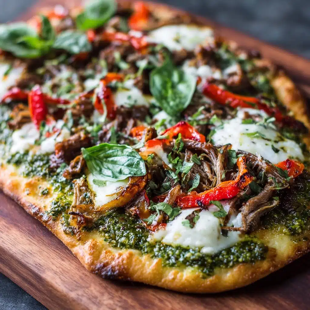 Chicken Pesto Flatbread Recipe