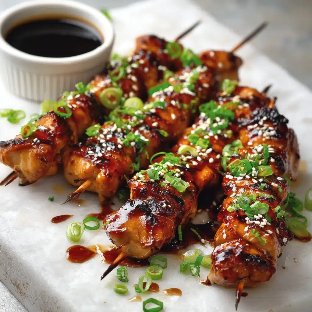 Honey Garlic Chicken Skewers Recipe