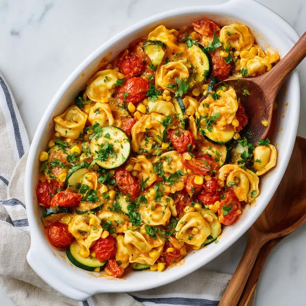 Cheese Tortellini with Summer Veggies Recipe - Recipe Image