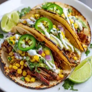 Crazy Good Street Corn Chicken Tacos Recipe