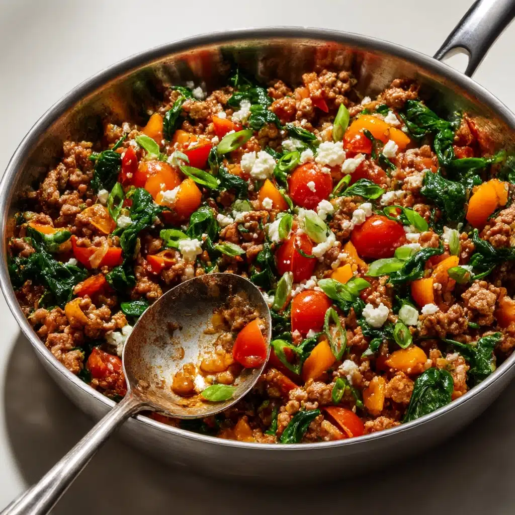 Mediterranean Ground Beef Stir Fry Recipe - Recipe Image