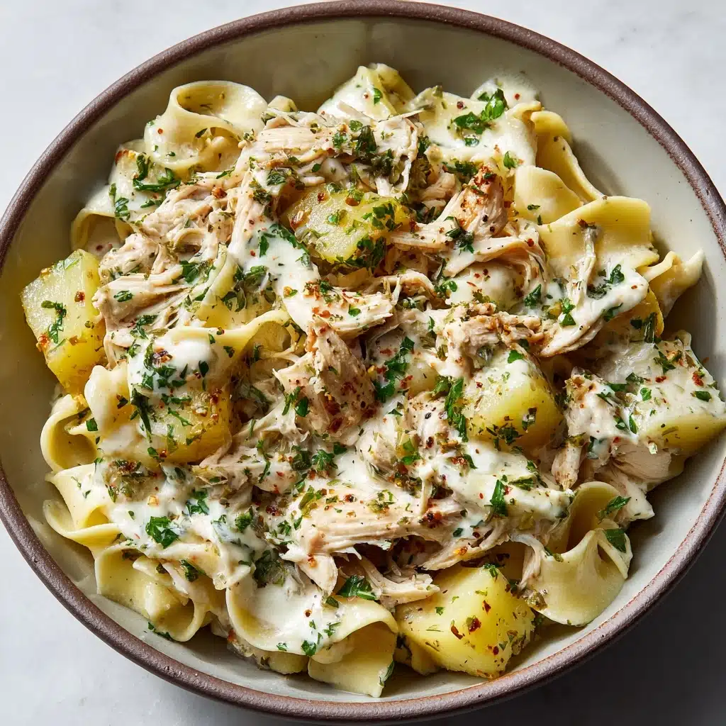 Comforting Chicken & Noodles Crock Pot Recipe - Recipe Image