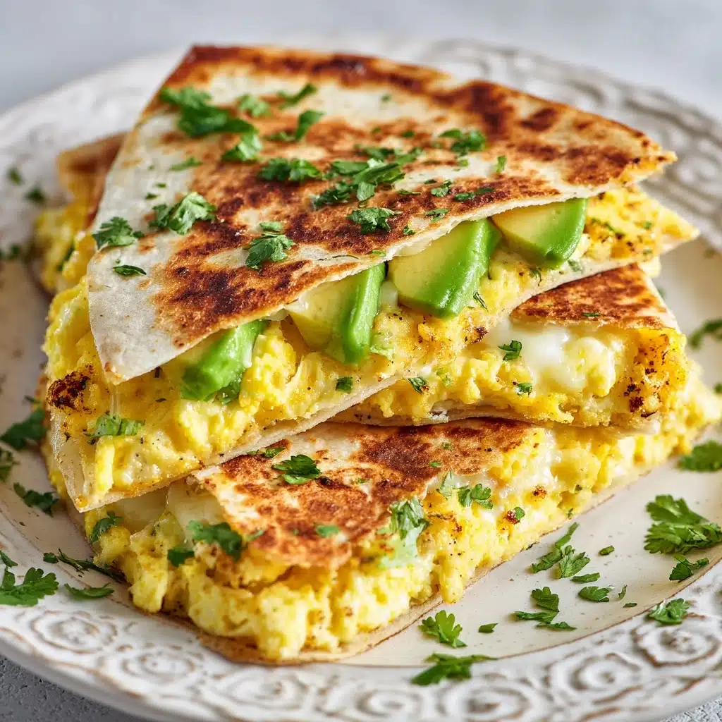 Egg & Avocado Breakfast Quesadilla Recipe - Recipe Image