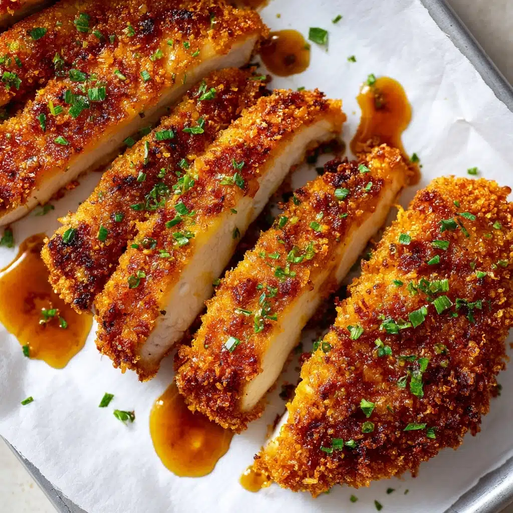 Baked Crunchy Hot Honey Chicken Recipe - Recipe Image