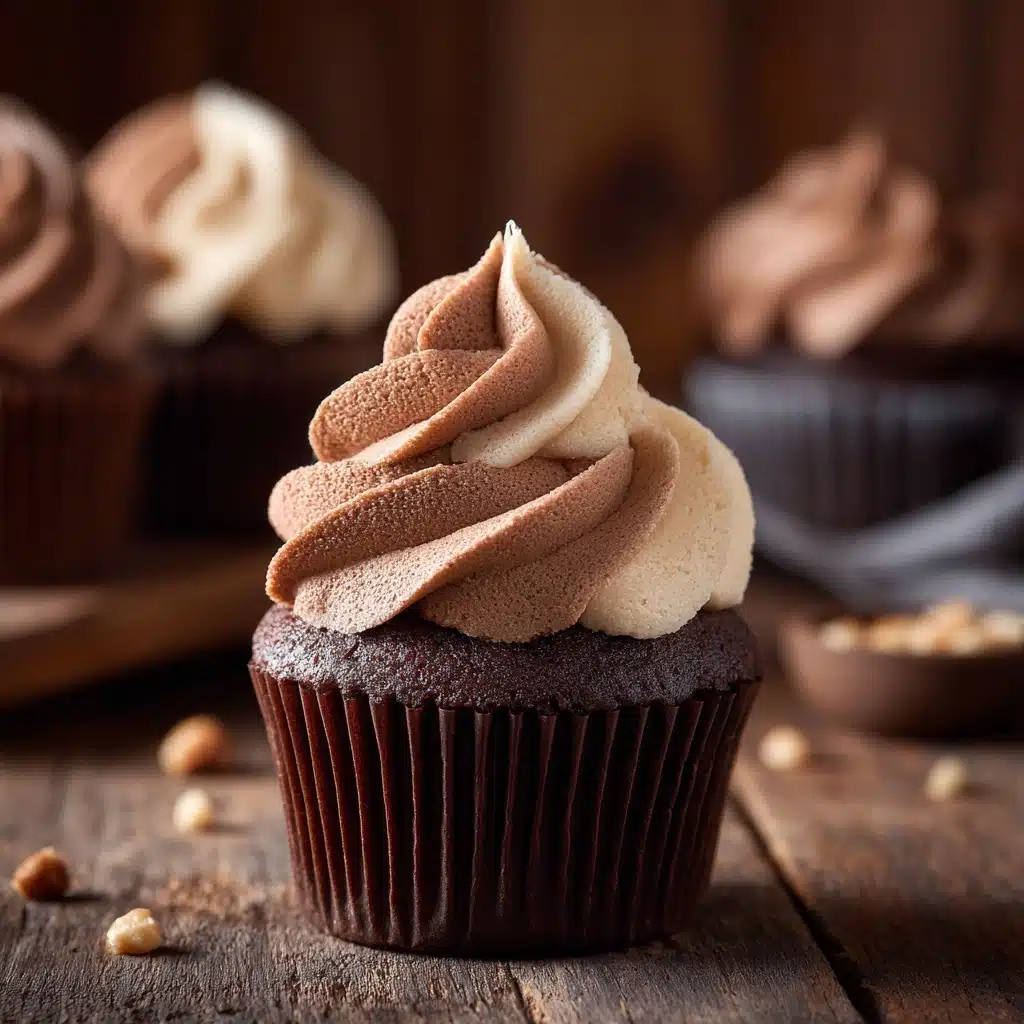 Chocolate Peanut Butter Cupcakes Recipe - Recipe Image
