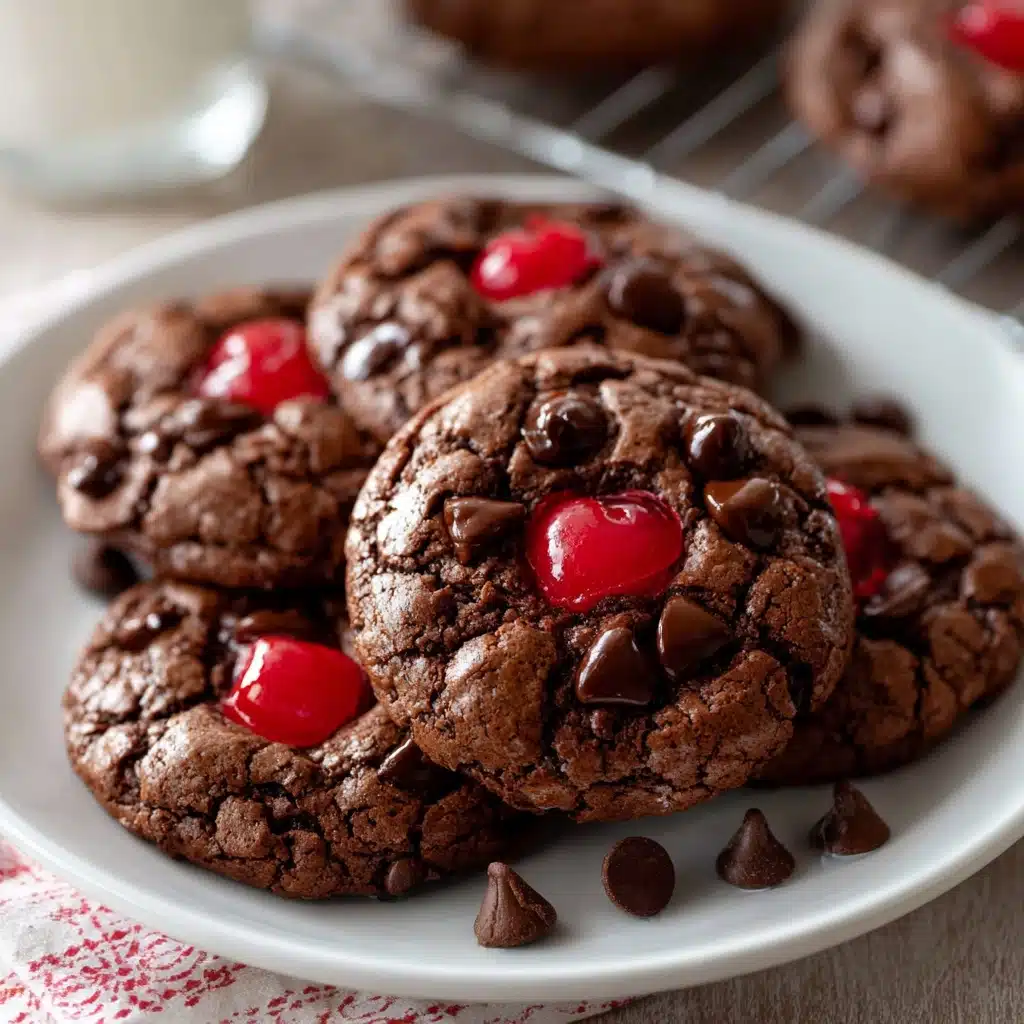 Chocolate and Cherry Lovers Cookies Recipe - Recipe Image